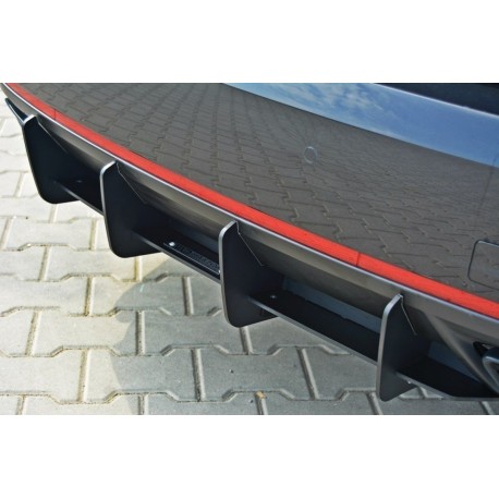 Diffuseur réglage arrière look carbone mat pour Skoda Octavia 3 5E RS  HA437-M