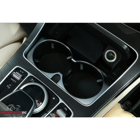 Kaufe Auto Getränkehalter Chromüberzug Streifen Rahmenverkleidung für  Mercedes Benz C W205 C200 C250 C300 C400 GLC W253 GLC200