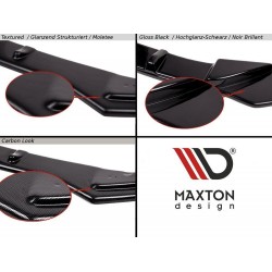 DIFFUSEUR ARRIÈRE COMPLET SEAT LEON III CUPRA - MAXTON DESIGN - FINITION NOIR BRILLANT - AUTODC