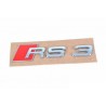 LOGO RS3 CHROME A COLLER ARRIERE RS3 OEM POUR AUDI RS3 8P (11-13) + RS3 8V (16-20) - BERLINE CABRIOLET SPORTBACK 3 PORTES - AUTO