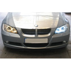 SET ANGEL EYES LED 20W BMW SERIE 3 E90 E91 (05-08) - AVEC XENON - AUTODC