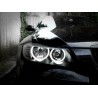 SET ANGEL EYES LED 20W BMW SERIE 3 E90 E91 LCI (08-11) - AVEC HALOGENE - AUTODC