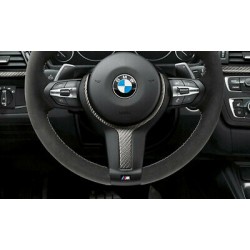 INSERT DE VOLANT M-PERFORMANCE EN CARBONE ORIGINE BMW POUR BMW SERIE 1 - 2 - 3 - 4 - AUTODC