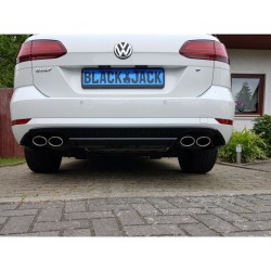 ECHAPPEMENT VW GOLF 7 VARIANT - BREAK -  (17-20) - 4 X 95X65 MM - INOX -  HOMOLOGATION EUROPÉENNE - AUTODC