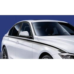 SET DE 2 STICKERS LATERAUX DE PORTES & AILES M-PERFORMANCE POUR BMW SERIE 3 F30 F31 (11-19)  BERLINE TOURING - AUTODC