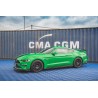 RAJOUTS DES BAS DE CAISSE FORD MUSTANG GT MK6 FACELIFT - MAXTON DESIGN - FINITION NOIR BRILLANT - AUTODC