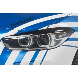 SET DE 2 PAUPIERES DE PHARES POUR BMW SERIE 1 F20 F21 (15-19) - NOIR BRILLANT - GAUCHE ET DROIT - AUTODC