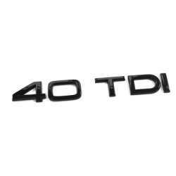 LOGO AUDI 40 TDI FULL BLACK - ORIGINE AUDI - AUTODC