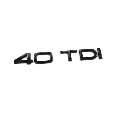 LOGO AUDI 40 TDI FULL BLACK - ORIGINE AUDI - AUTODC
