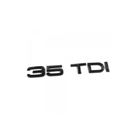 LOGO AUDI 35 TDI FULL BLACK - ORIGINE AUDI - AUTODC
