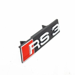 LOGO RS3 CHROME POUR CALANDRE AVANT RS3 OEM POUR AUDI RS3 8V PHASE 1(15-16) - AUTODC