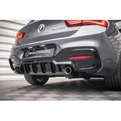 RAJOUT DU PARE-CHOCS ARRIERE BMW 1 F20- F21 FACELIFT M-POWER - MAXTON DESIGN - FINITION NOIR BRILLANT - AUTODC