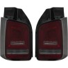 SET 2 FEUX ARRIERES ROUGE FUME POUR TOUTES VW T5 (03-09) - LED - CLIGNOTANT DYNAMIQUE - AVEC HAYON - AUTODC