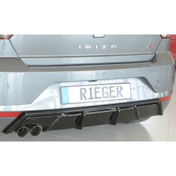 DIFFUSEUR ARRIERE RIEGER SEAT IBIZA KJ (17-22) - DOUBLE GAUCHE - NOIR BRILLANT - AUTODC