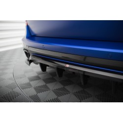 CENTRAL ARRIERE SPLITTER (AVEC UNE BARRE VERTICALE) V.1 BMW X5 M-PACK G05 FACELIFT - MAXTONDESIGN - FINITION: NOIR BRILLANT - AU