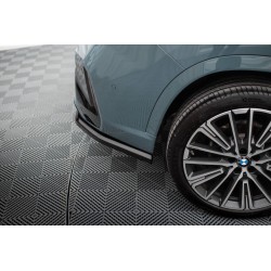 Central Arriere Splitter (avec une barre verticale) BMW X1 M-Pack U11 MAXTON DESIGN - FINITION NOIR BRILLANT - AUTODC