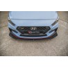 Sport Durabilité Lame Du Pare-Chocs Avant + Flaps Hyundai I30 N Mk3 Hatchback / Fastback MAXTON DESIGN - ROUGE - NOIR - AUTODC