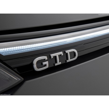 LOGO GTD DE CALANDRE AVANT POUR VW GOLF 8 GTD (19-23) - ORIGINE VW