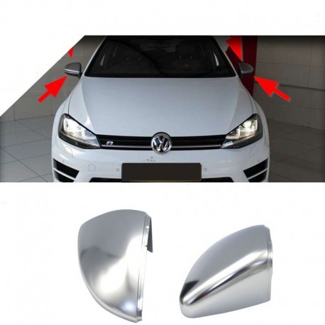 Couvres coques de rétroviseurs gris alu Look R Volkswagen GOLF 7 2012-2017  69,90 € Pièces Design 123GOPIECES Livraison Offerte pour 2 produits achetés  !