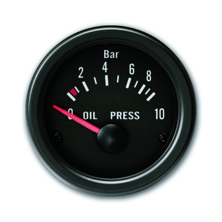 Manomètre pression d'huile RSP Ø 52mm 12V LED double couleur (blanc et  ambre) affichage numérique