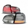 Feux arrière Urban style, VW Golf 6 08-12, LED, clignotants et feux de stop aussi à LED, chrome 