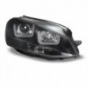 Phares VW Golf 7 (UA) 08 / 2012-, clair noir, projecteur de lumière /, Light Bar, avec le moteur, impropres à la GTI 
