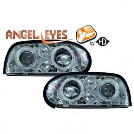 Phares avec Angel Eyes pour Golf 4 look R32, jeu de 2 TOPWAGEN rèf. 2213885